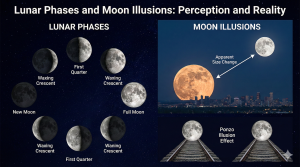 Lunar Phases and Moon Illusions
